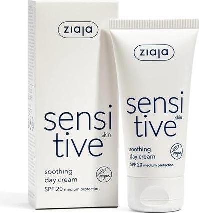 Actual product image Ziaja Soothing Day Cream Spf 20 Sensitive E 50 Ml (50 ml, Day cream, SPF 20)