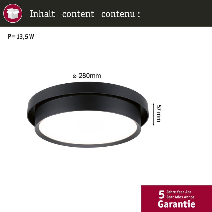 Actual product image Paulmann Malik ceiling light (850 lm)