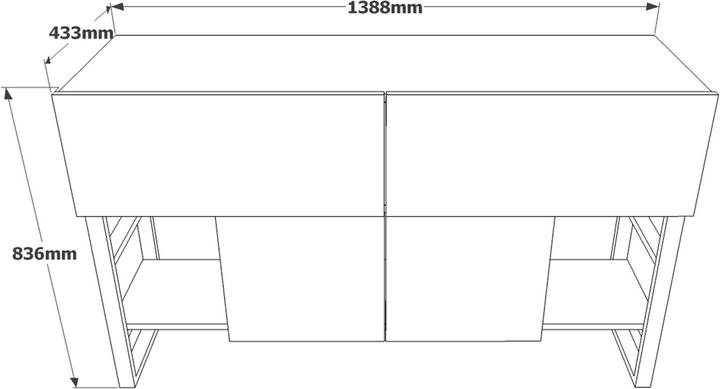 Image du produit Skye Decor Dilan (138.80 x 43.30 x 83.60 cm)