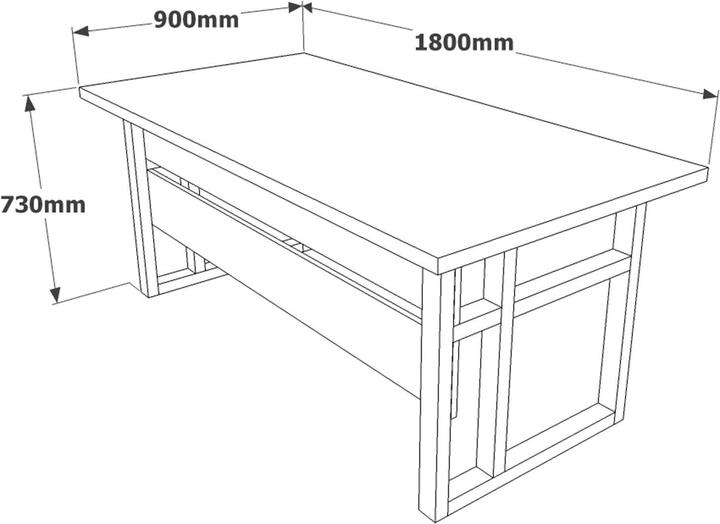Image du produit Skye Decor Anne (180 x 90 x 73 cm)