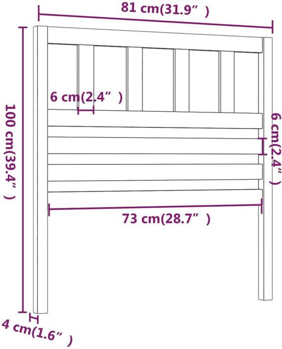 Actual product image VidaXL Kipper (81 x 4 x 100 cm)
