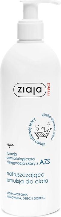 Actual product image Ziaja Dermatological Treatment AZS Body Emulsion (Body lotion, 400 ml)