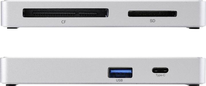 Actual product image Renkforce External USB 3.2 Gen1 (USB 3.0) Memory Card Reader and Hub USB-C (USB-C)