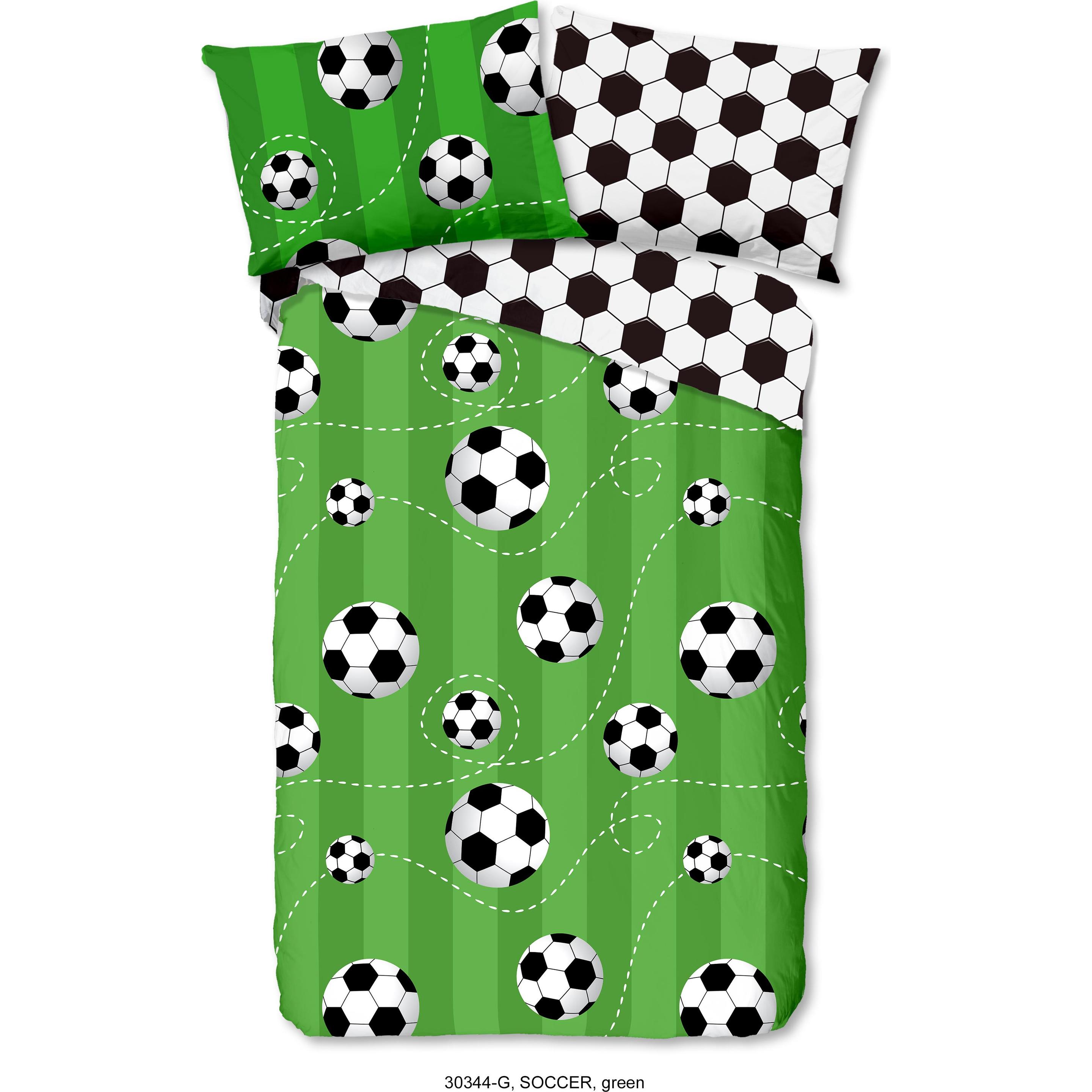 Good Morning, Bettwäsche, Soccer (Bettwäsche Set, 140 x 200 cm, 70 x 90 cm)