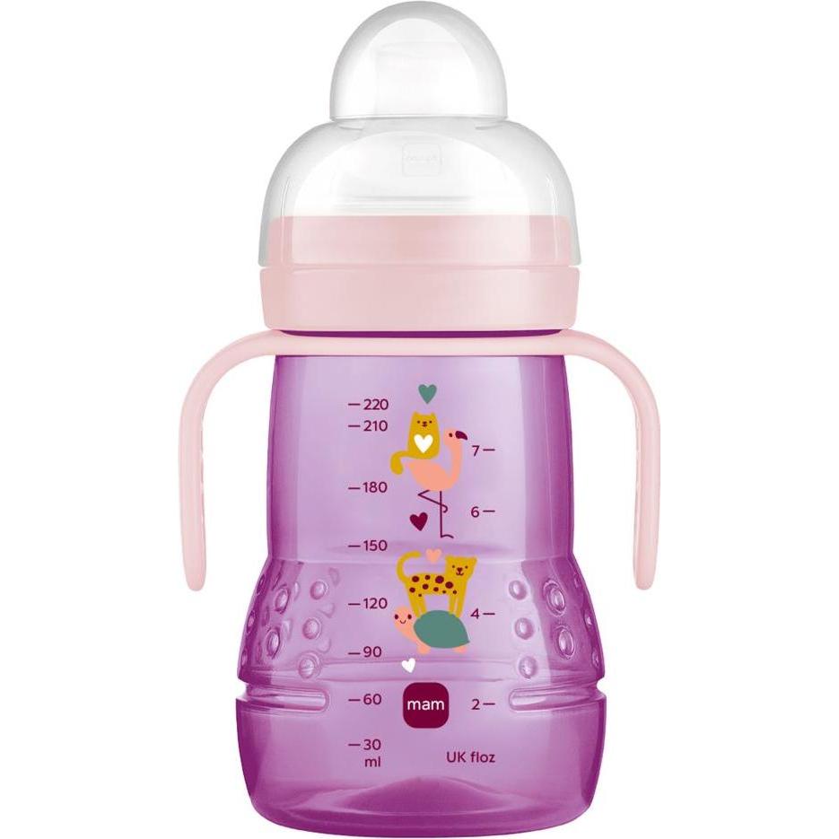 MAM, Babyflasche, Trainer+, 220 ml, Schildkröte (220 ml)