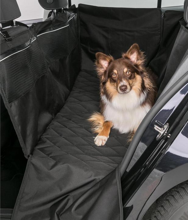 Actual product image Trixie Car Protection Blanket With Side Panels, 1.55 x 1.30 m, black (Dog, Washable)