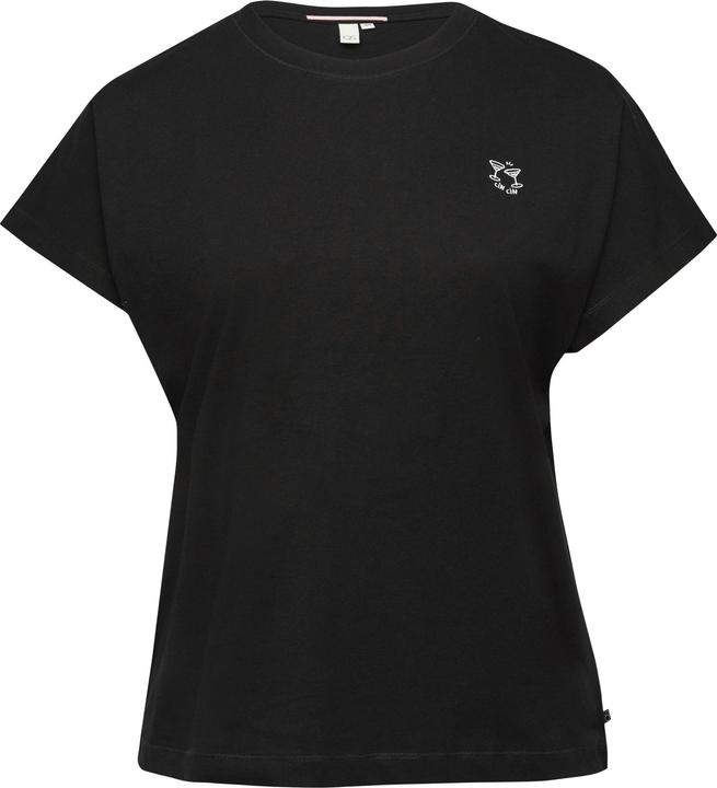 Actual product image S.Oliver T-Shirt lässiges Shirt mit angeschnittener Schulter und kleiner Stickerei (50)