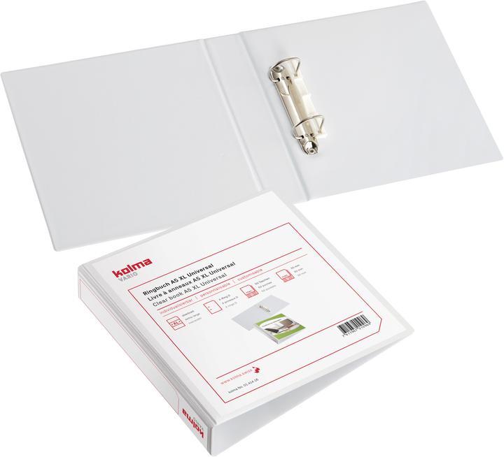 Image du produit Kolma Classeur à anneaux Vario A5 XL 2 anneaux hauteur de remplissage 3 cm blanc (A5, 47 mm, 1 pièce(s))