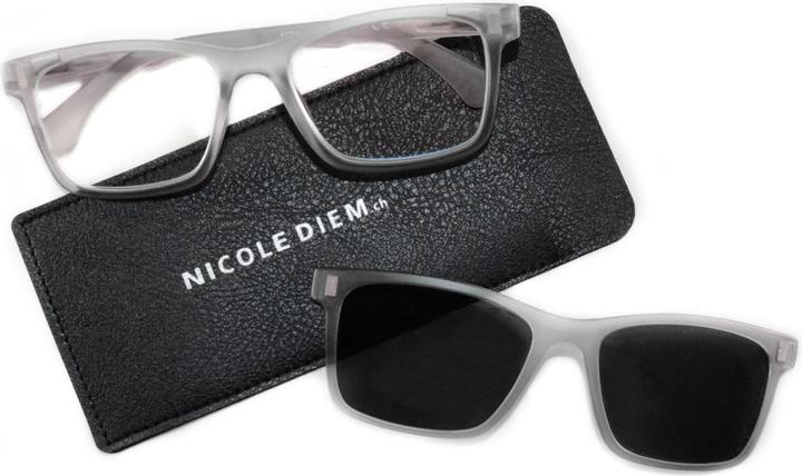 Produktbild Nicole Diem Lesebrille Forte Clip BB hellgrau (+3)
