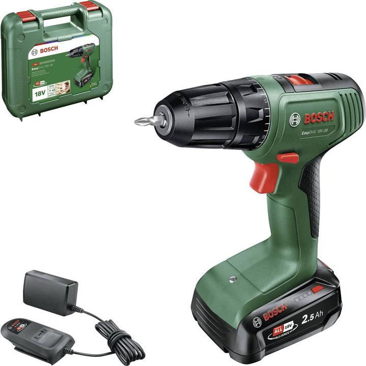 Actual product image Bosch Home & Garden Bosch EasyDrill 18V-38 Set Akku-Bohrschrauber (Rechargeable battery operated)
