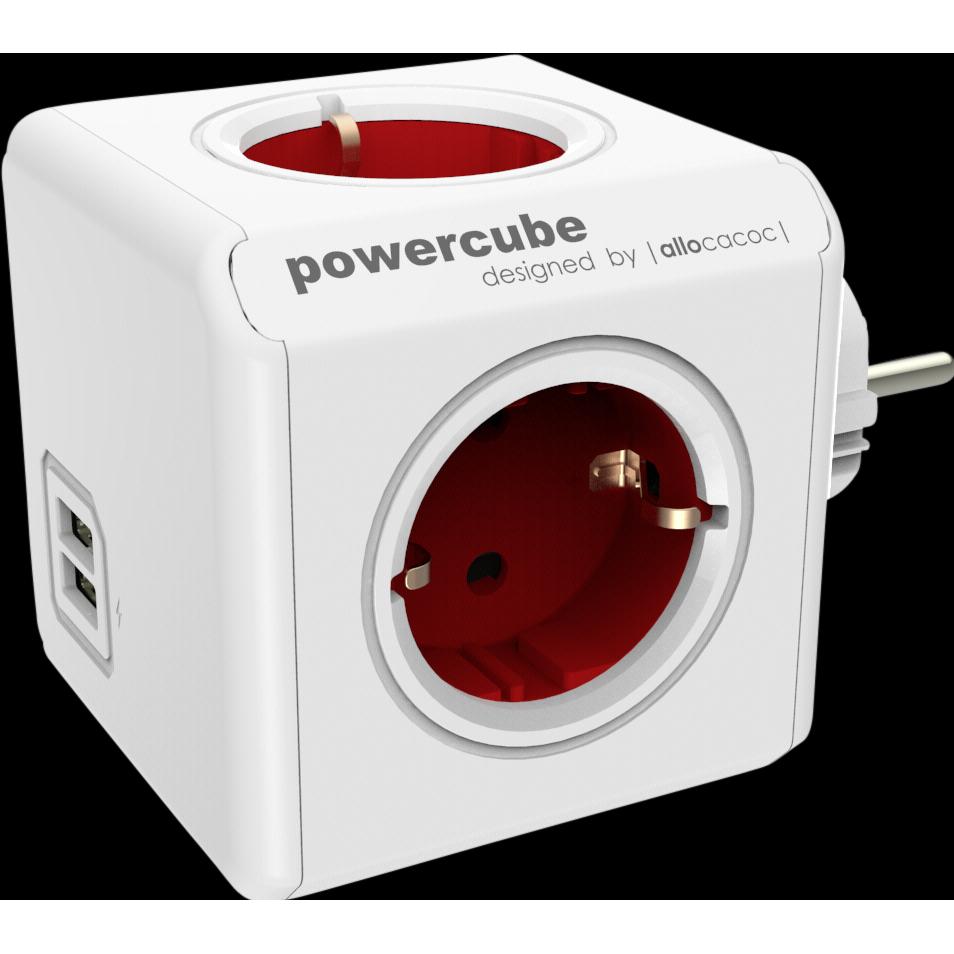 Thumbnail - Allocacoc, Steckdosenleiste, PowerCube Original USB Type F für Extended Cubes (4 x, CEE 7/4)