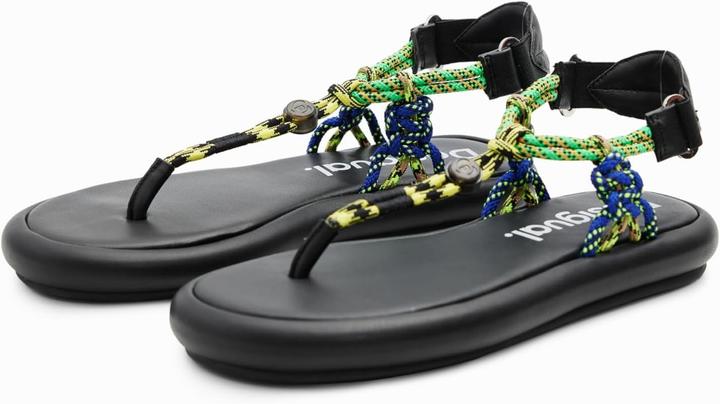 Actual product image Desigual Fabric Flat Sandal (39)