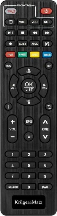 Produktbild Krüger&Matz KRUGER & MATZ Mini-Receiver DVB-T2 H.265 HEVC KM9999 (DVB-T, DVB-T2)