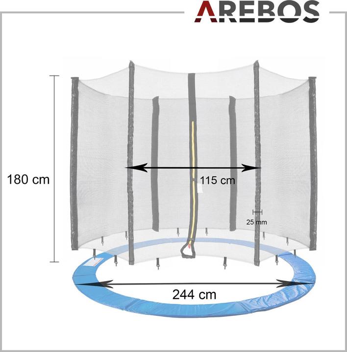 Immagine prodotto Arebos Copertura dei bordi e rete di sicurezza