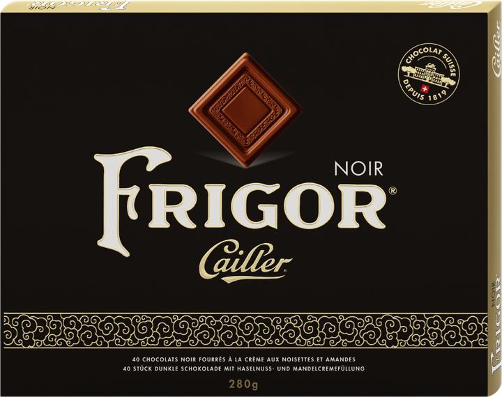 Image du produit Cailler Frigor Carrés Chocolat Noir Fourré 40 pièces (280 g)