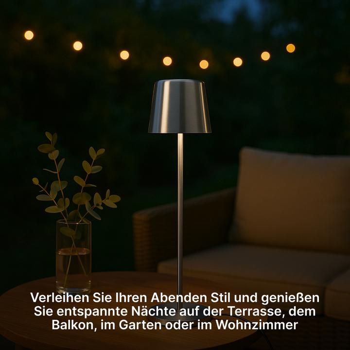 Actual product image Brilliant Rechargeable table lamp, 37cm, 300 lm, 3000-6500 K, dimmable, brushed aluminium (300 lm)