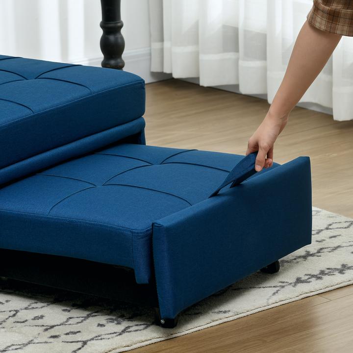 Immagine prodotto Homcom Schlafsessel Polyester, Schaumstoff Blau
