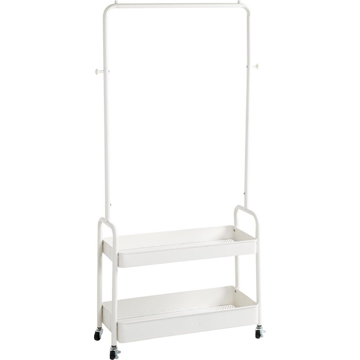 HAKU Möbel, Kleiderständer + Kleiderstange, Rollgarderobe