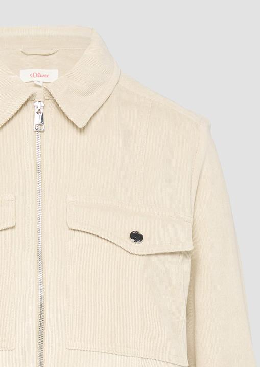 Immagine prodotto S.Oliver Indoor-Jacke Kurze Feincordjacke mit aufgesetzten Taschen (42)
