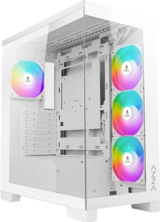 Produktbild Azza Cove 570W Miditower white 4xARGB LA fter retail (CSAZ-570W) (ATX, ITX, Micro-ITX)