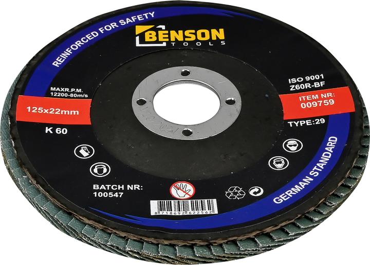 Produktbild Benson Fächerschleifer 125 mm k 60