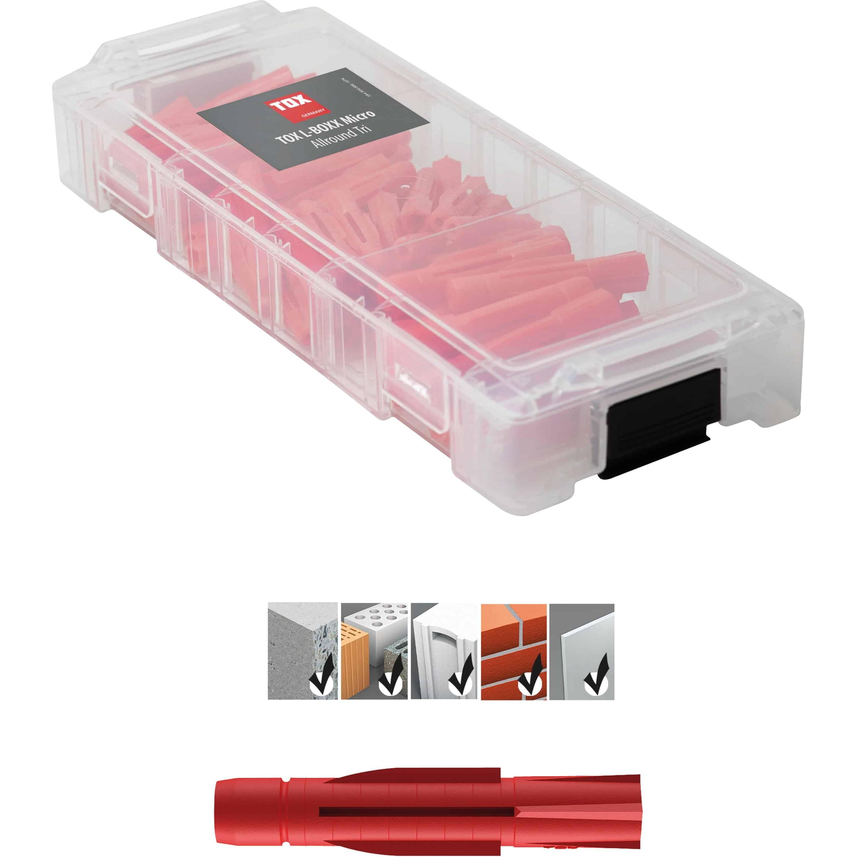 Thumbnail - Tox, Dübel, L-Boxx Micro Allround TriSortiment (95 Stk.) (1 Stk.)