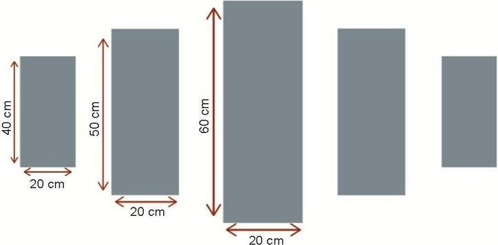 Produktbild Wallxpert Art (110 x 60 cm, 20 x 40 cm, 20 x 50 cm, 20 x 60 cm)