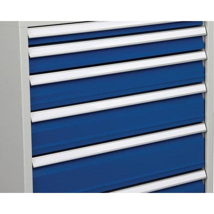 HP Autozubehör, Werkstattschrank, Schubladenschrank H1019xB1005xT736mm lichtgrau/anthrazitgrau 8 Schubl. Vollauszug (100...