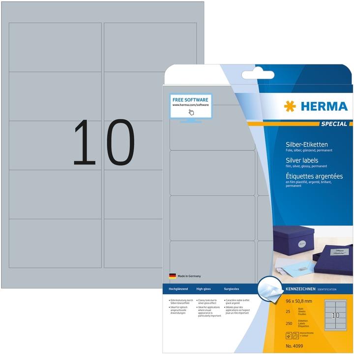 Actual product image HERMA Weatherproof coloured labels A4