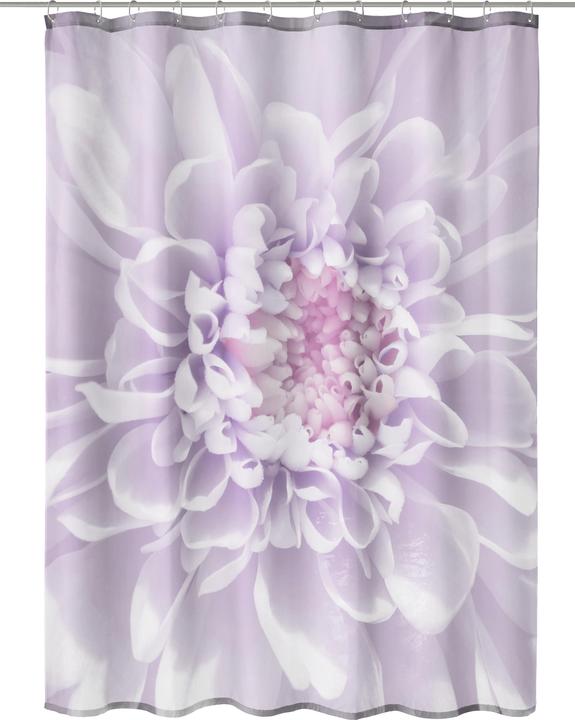 Produktbild Kleine Wolke Duschvorhang Dahlia 180 x 200 cm, Lila (180 x 200 cm)