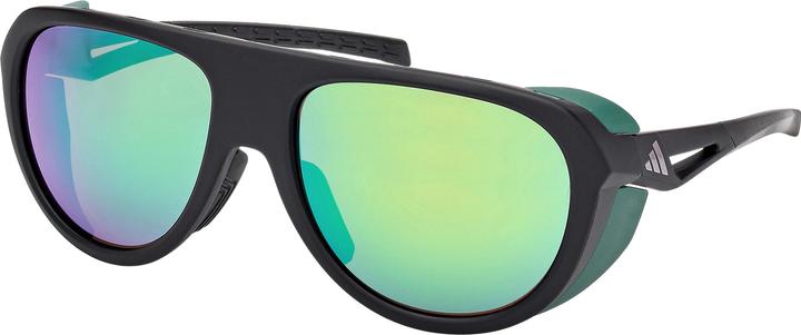 matte black-green mirror