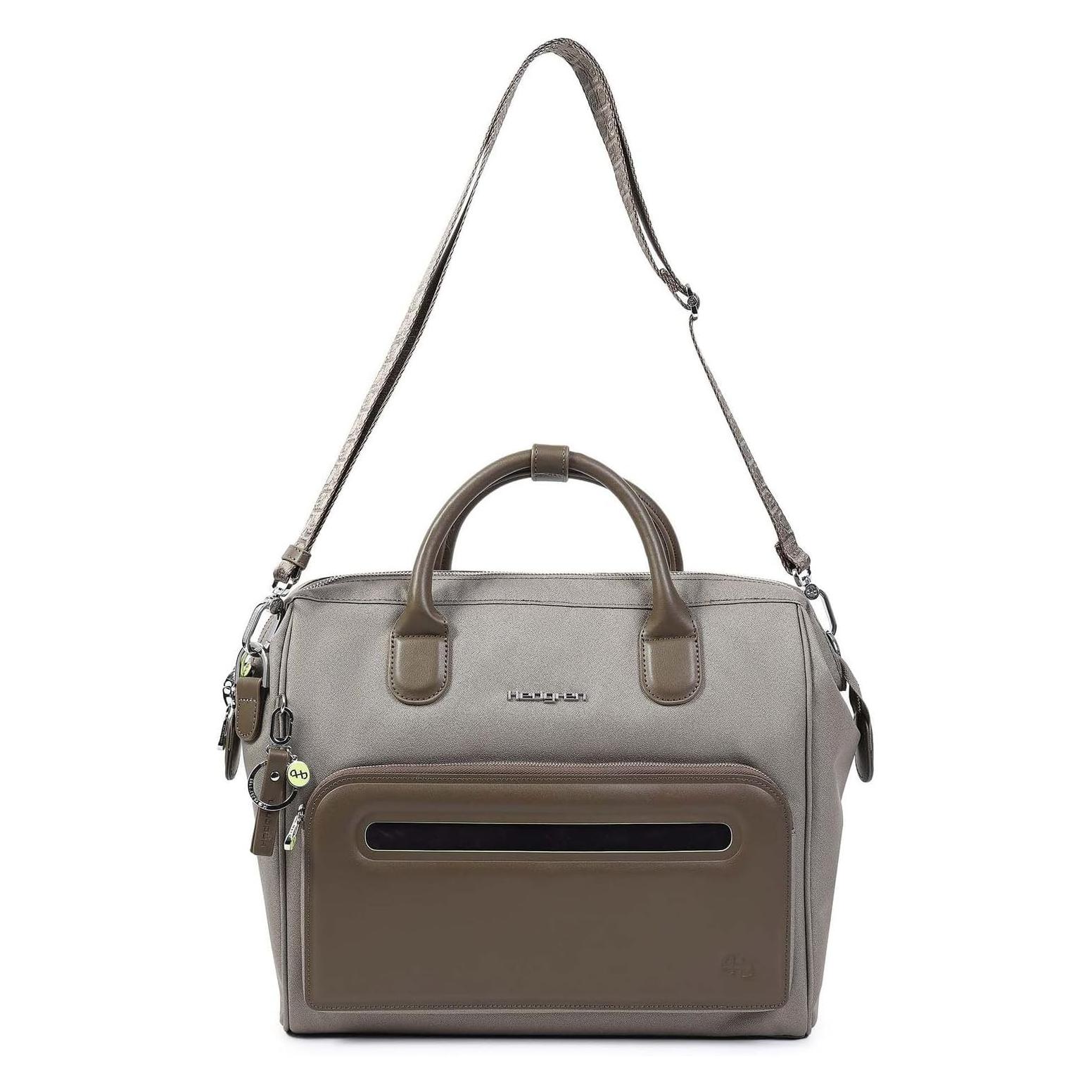 Hedgren, Herren, Tasche, Handtas Schoudertas Galao Briefcase 14 Vintage Taupe, Braun, (14.56 l)