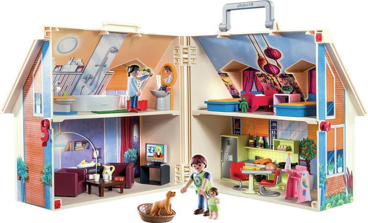 Produktbild Playmobil Mitnehm-Puppenhaus (70985, Playmobil Dollhouse)