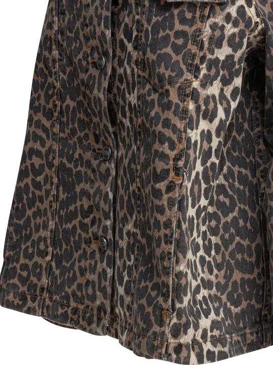 Actual product image GANNI Leopard denim jacket (38)