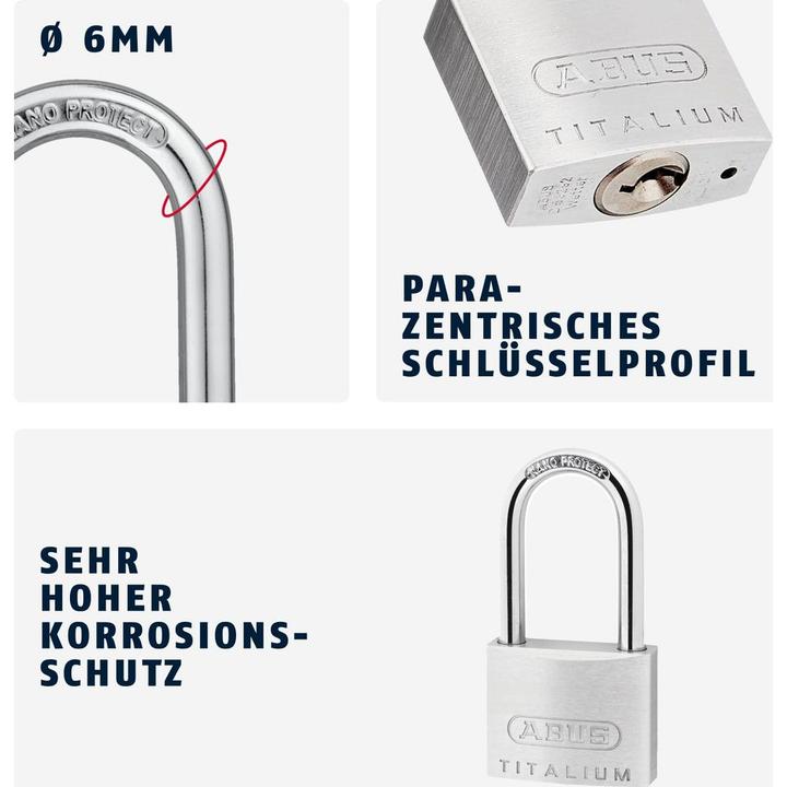 Actual product image Abus Padlock 64TI / 40 HB 40