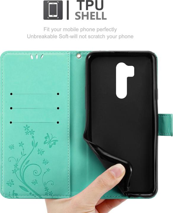 Actual product image Cadorabo Flower Book Case for LG G7 ThinQ / FIT / ONE (G7 ThinQ, LG G7 Fit, OnePlus X)