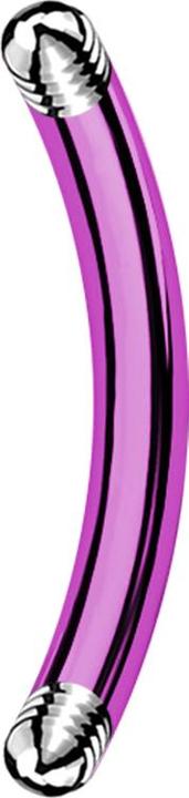 Immagine prodotto Star Piercing Bastoncino di banana viola (senza ottone, Titanio)