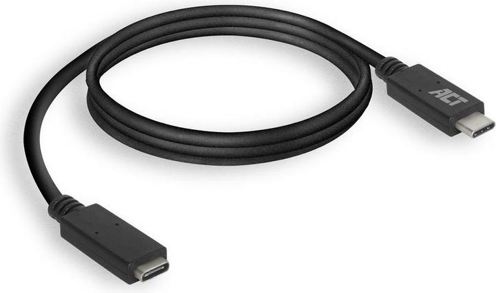 Actual product image ACT USB 3.2 Gen1 extension cable C male - C female 2 meters (2 m, USB 3.2 Gen 1, 60 W)