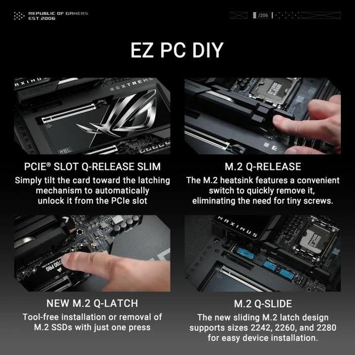 Productafbeelding ASUS Rog Maximus Z890 Extreem (LGA 1851, Intel Z890, E-ATX)