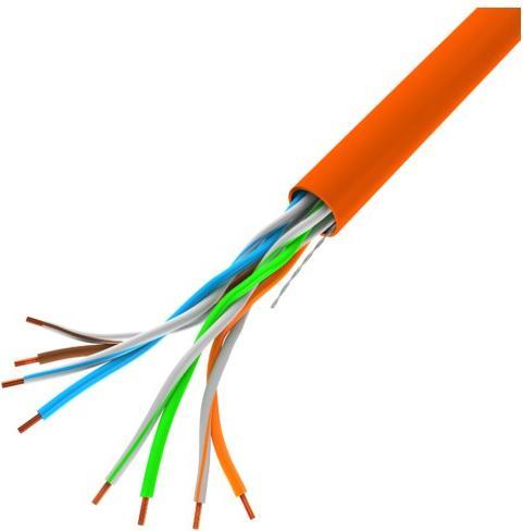Produktbild Lanberg LCU5-10CC-0305-O networking cable Orange Cat5e U/UTP (UTP) (U/UTP, CAT5, 305 m)