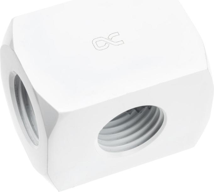 Produktbild Alphacool ANF HF Anschlussterminal TEE T-St??ck Rund G1/4 - White