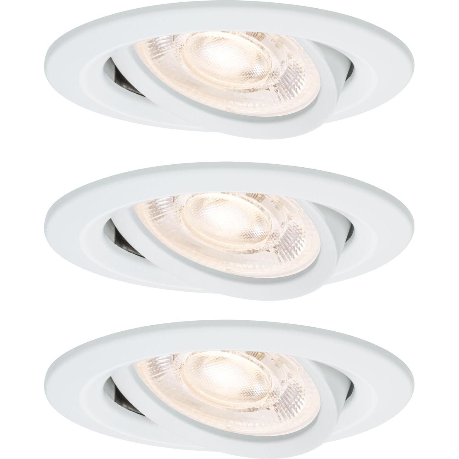 Paulmann, Applique + Plafoniera, 92271 Nova LED-Einbauleuchte GU10 4.9 W Weiss (matt) (550 lm, GU10)