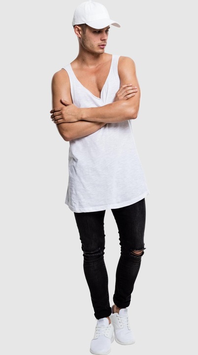 Produktbild Urban Classics Long Shaped Open Edge Loose Tank (XL)