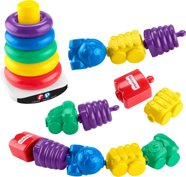 Image du produit Fisher-Price Mattel 80th Anniversary RAS + Snap Lock Beads Bundle