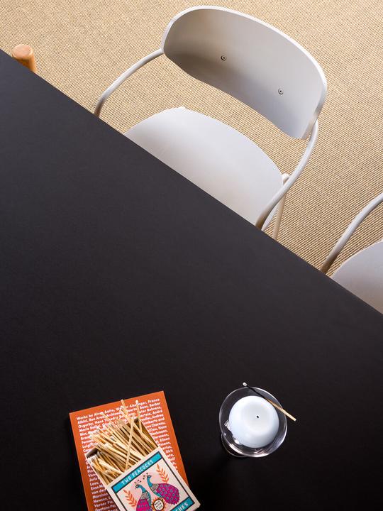 Actual product image Hübsch Oblique Dining Table Rectangular Black (190 x 107 x 75 cm)