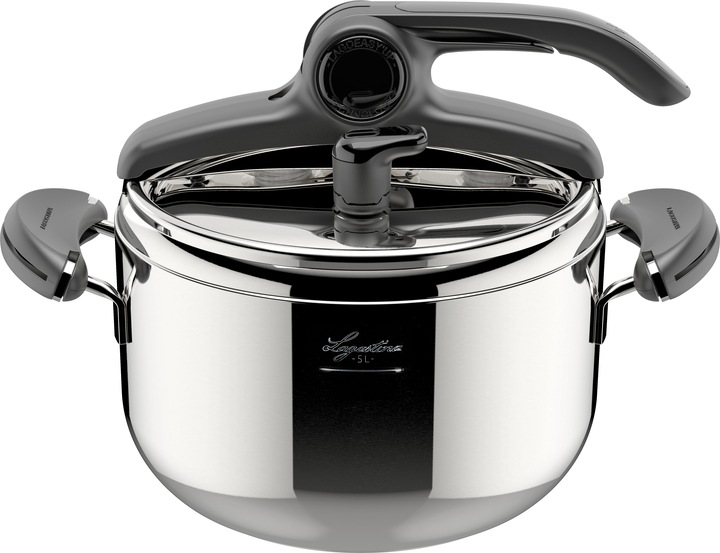 Immagine prodotto Lagostina Pentola a pressione Mia, 22 cm, 5 L (22 cm, Cucina a vapore, Acciaio inossidabile)