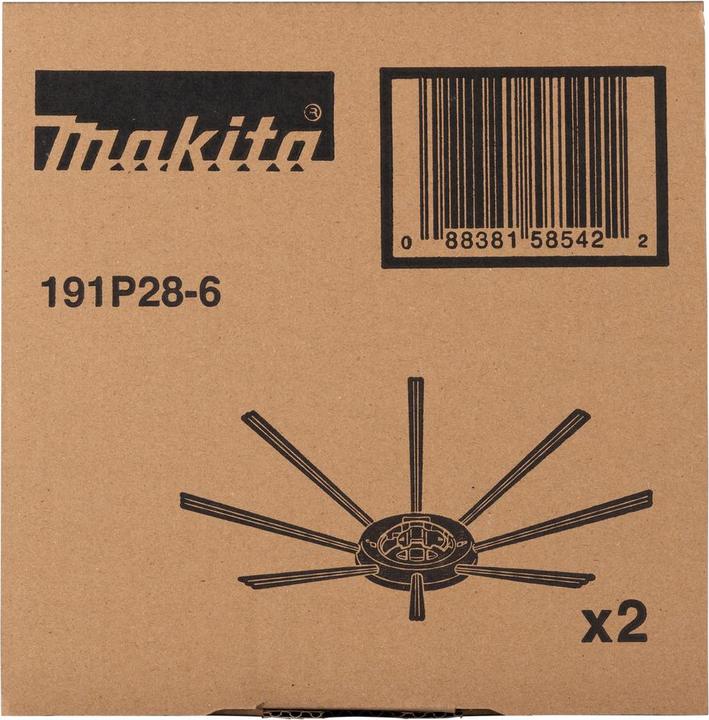 Image du produit Makita 191P28-6 Kit de brosses latérales