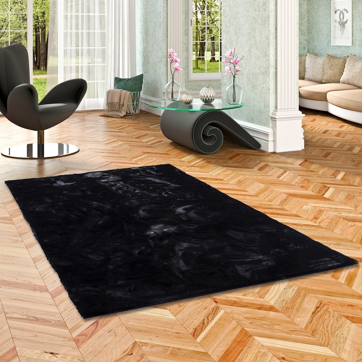Actual product image Pergamon Luxury Super Soft Fur Rug Plush (180 x 250 cm)