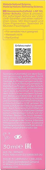 Actual product image Weleda UV Glow (Sun lotion, SPF 30, 30 ml)