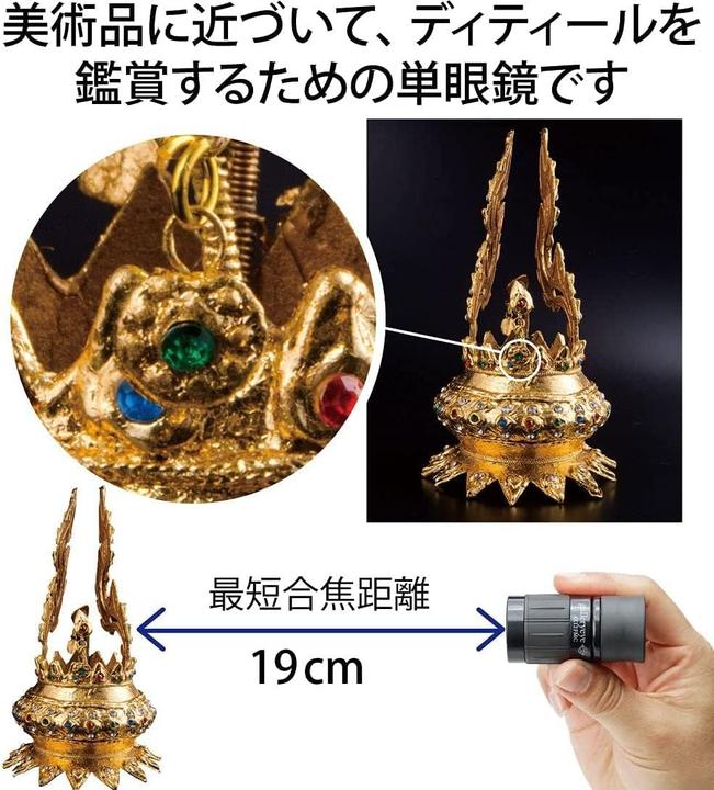 Actual product image Kenko Compact Monocular for Art Viewing with 4x Magnification and 19cm Focus (4x)